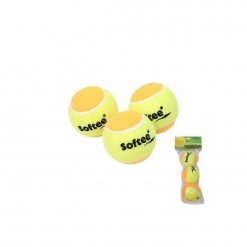 Zestaw 3 piłek tenisowych dla dzieci Softee Minitenis. Brązowe torby i plecaki dziecięce Softee. Za 134.99 zł.