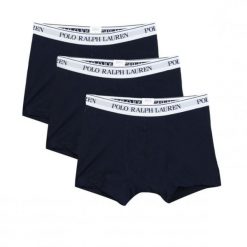 Bokserki męskie Polo Ralph Lauren 3-pak komplet. Niebieskie bokserki męskie Ralph Lauren, m, bez wzorów, z bawełny. W wyprzedaży za 195.80 zł.