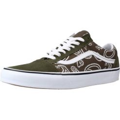 Buty VANS UAOLD SKOOL Zielony. Zielone trampki męskie Vans, bez wzorów, ze skóry, bez zapięcia. Za 203.99 zł.