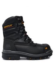 CAT Footwear Trapery Premier 8'' Wr Tx P720150 Czarny. Czarne śniegowce i trapery męskie CAT Footwear, z nubiku, bez zapięcia. Za 759.99 zł.