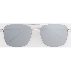 Okulary przeciwsłoneczne - Srebrny. Szare okulary przeciwsłoneczne męskie Reserved. Za 49.99 zł.