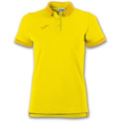 Koszulka polo do tenisa damska Joma Bali II. Żółte koszulki sportowe damskie Joma, s, bez wzorów, bez kołnierzyka, bez ramiączek, do piłki nożnej. W wyprzedaży za 114.75 zł.