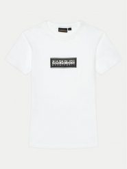 Napapijri T-Shirt Chamois NP0A4HYL M Biały Regular Fit. Białe t-shirty dla chłopców Napapijri, bez wzorów, z bawełny, bez ramiączek. Za 99.99 zł.