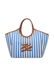 KARL LAGERFELD Torebka B2W46074 Niebieski. Niebieskie torebki do ręki damskie KARL LAGERFELD, bez wzorów, z materiału, bez dodatków. Za 649.99 zł.