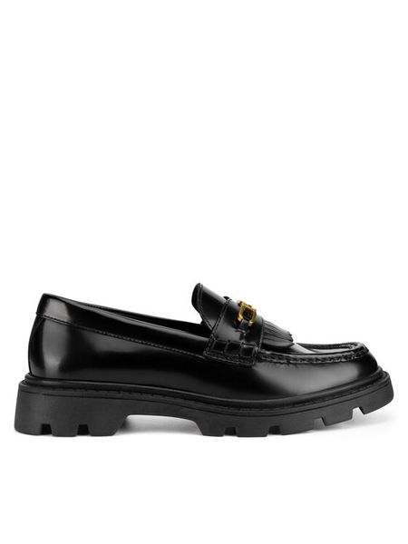 GINO ROSSI Loafersy MALA-115991 Czarny. Czarne mokasyny damskie Gino Rossi, z lakierowanej skóry. Za 279.99 zł.