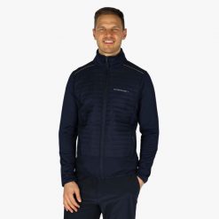Sweter treningowy trening męski Swedemount On Course Fullzip szybkoschnący. Niebieskie buty sportowe męskie SWEDEMOUNT, m, bez wzorów, na fitness i siłownię. Za 279.99 zł.