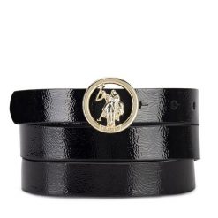 Pasek U.S. Polo Assn. Czarne paski damskie U.S. Polo Assn., bez wzorów. Za 129.99 zł.