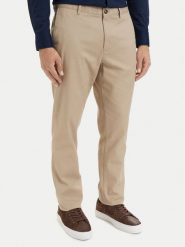 Tommy Hilfiger Chinosy Denton MW0MW43151 Beżowy Regular Fit. Brązowe eleganckie spodnie męskie Tommy Hilfiger, m, bez wzorów, z bawełny. Za 529.99 zł.