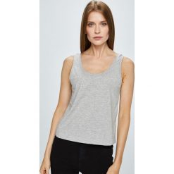 Review - Top. Szare topy damskie Review, z bawełny, z okrągłym kołnierzem, bez rękawów. W wyprzedaży za 34.90 zł.