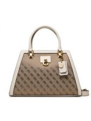 Torebka Guess. Brązowe torebki do ręki damskie Guess, z aplikacjami, klasyczne, bez dodatków. Za 449.99 zł.