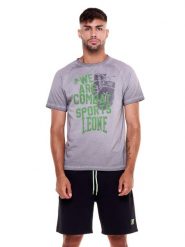 Koszulka męska Indigo Old Dye. Szare koszulki sportowe męskie LEONE 1947 APPAREL, m, bez wzorów, bez kołnierzyka, bez ramiączek, na fitness i siłownię. Za 63.11 zł.