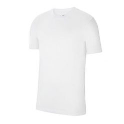 T-shirt Męski Logo Park. Białe koszulki sportowe męskie Nike, m, bez wzorów, bez kołnierzyka, bez ramiączek, trekkingowe. Za 117.99 zł.