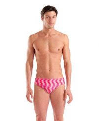 Kąpielówki męskie Arena Ripple Print Swim Briefs 80. Czerwone kąpielówki męskie Arena, m, bez wzorów, z materiału, do pływania. Za 131.98 zł.
