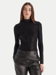 HUGO Bluzka Drisila 50547367 Czarny Regular Fit. Czarne bluzki damskie Hugo, xxl, bez wzorów, z syntetyku, bez kołnierzyka, bez ramiączek. Za 449.99 zł.