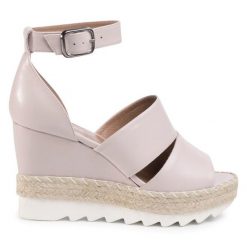 Espadryle QUAZI. Brązowe sandały damskie QUAZI, bez wzorów, bez obcasa, bez zapięcia. Za 189.99 zł.