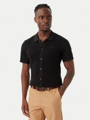 Beverly Hills Polo Club Koszula M7608-HR Czarny Regular Fit. Czarne koszule męskie Beverly Hills Polo Club, l, bez wzorów, z bawełny, bez kołnierzyka, bez ramiączek. Za 255.99 zł.