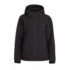 Damska kurtka narciarska softshell Protest PRTSUZANAI. Czarne kurtki damskie Protest, bez wzorów, z softshellu, bez kaptura. Za 726.40 zł.