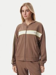 EA7 Emporio Armani Bluza 7W001335 AF13289 U6041 Brązowy Regular Fit. Brązowe bluzy damskie EA7 Emporio Armani, xs, bez wzorów, z syntetyku, bez kaptura. Za 689.99 zł.