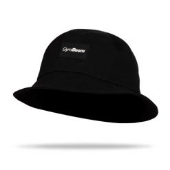 Kapelusz unisex bucket czarny. Czarne czapki i kapelusze męskie GYMBEAM, na lato, bez wzorów, z bawełny, wakacyjne. Za 42.90 zł.