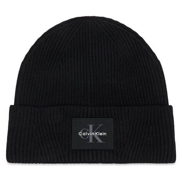 Czapka Calvin Klein. Czarne czapki i kapelusze męskie Calvin Klein, na zimę, bez wzorów. Za 169.99 zł.