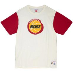 Koszulka Houston Rockets NBA Color Blocked. Białe koszulki sportowe męskie Mitchell & Ness, bez wzorów, bez kołnierzyka, bez ramiączek, do koszykówki. Za 236.50 zł.