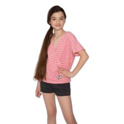 Koszulka dla dziewczynki Protest Rani. Czerwone bluzki dla dziewczynek Protest, na lato, bez wzorów, bez kołnierzyka, bez ramiączek. W wyprzedaży za 71.99 zł.