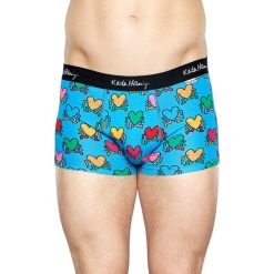 Happy Socks - Bokserki Keith Haring Running Hearts. Różowe bokserki męskie Happy Socks, z bawełny. W wyprzedaży za 69.90 zł.