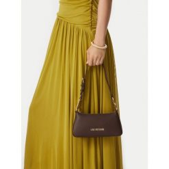 Torebka LOVE MOSCHINO. Brązowe torebki do ręki damskie Love Moschino, bez wzorów, klasyczne, bez dodatków. Za 859.99 zł.