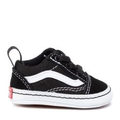 Vans. Czarne trampki i tenisówki chłopięce Vans, bez wzorów, bez zapięcia. Za 99.99 zł.