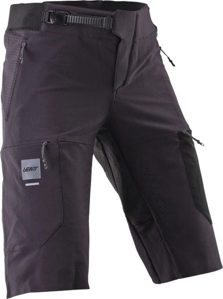 Spodenki rowerowe męskie Leatt MTB Gravity 2.0 ghost black. Czarne szorty męskie LEATT, l, bez wzorów, z elastanu. Za 549.99 zł.