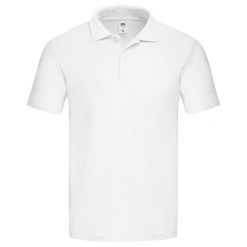 Koszulka polo Fruit of the Loom męska, klasyczna, biały. Białe koszulki polo męskie Fruit of the Loom, m, bez wzorów, klasyczne, bez ramiączek. Za 138.99 zł.
