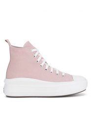 Converse Trampki Chuck TAYLOR ALL STAR MOVE A08745C Różowy. Czerwone trampki i tenisówki dziewczęce Converse, bez wzorów, z materiału, bez zapięcia. Za 249.99 zł.