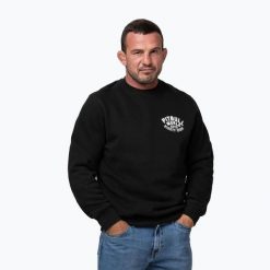 Bluza męska Pitbull Crewneck Hero. Czarne bluzy sportowe męskie PITBULL, m, bez wzorów, z bawełny, bez kaptura. Za 199.99 zł.