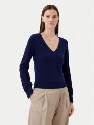 Motivi Sweter M6696001040N Granatowy Regular Fit. Niebieskie swetry damskie Motivi, m, bez wzorów, z syntetyku, bez kołnierzyka, bez ramiączek, bez kaptura. Za 179.99 zł.