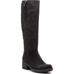 Kozaki SERGIO BARDI - Casagiove FW127363618RB 801. Czarne kozaki damskie Sergio Bardi, ze skóry. W wyprzedaży za 309.00 zł.