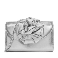 Torebka JENNY. Szare torebki do ręki damskie Jenny, bez wzorów, wizytowe, bez dodatków. Za 119.99 zł.