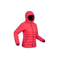 Kurtka SKI-P JKT 500 WARM. Czerwone kurtki damskie WED'ZE, z puchu. Za 299.99 zł.
