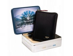 Portfel skórzany Peterson [DH] PTN 340.02 czarny. Czarne portfele męskie Peterson, bez wzorów, ze skóry. Za 104.00 zł.