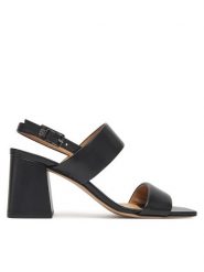 HÖGL Sandały Peach 9-106500 Czarny. Czarne sandały damskie HÖGL, bez wzorów, ze skóry, bez obcasa, na słupku, bez zapięcia. Za 489.99 zł.