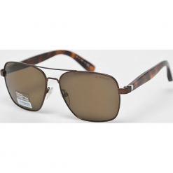 Polaroid - Okulary PLP0202. Brązowe okulary przeciwsłoneczne męskie Polaroid, z materiału. Za 519.90 zł.