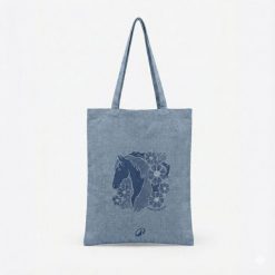 Torba jeździecka Fouganza tekstylna. Białe torby i plecaki dziecięce FOUGANZA, z bawełny, małe. Za 22.49 zł.