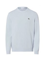 Lacoste sweter Mężczyźni Bawełna niebieski, 3. Niebieskie swetry przez głowę męskie Lacoste, m, bez wzorów, z bawełny, bez kołnierzyka. Za 499.95 zł.