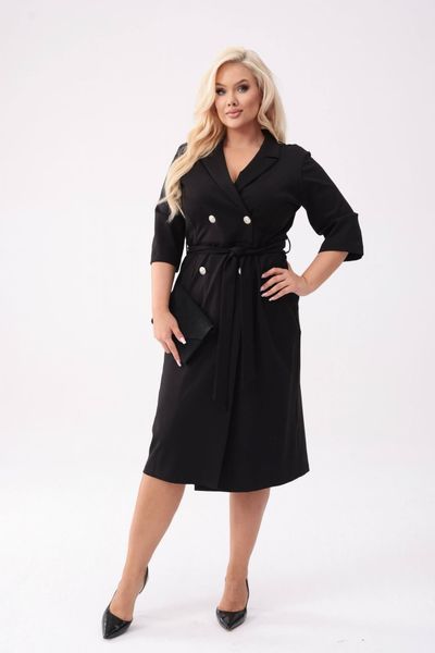 Elegancka czarna żakietowa sukienka Mariposa z ołówkowym dołem PLUS SIZE XXL OVERSIZE JESIEŃ. Czarne sukienki damskie Moda Size Plus Iwanek, do pracy, na jesień, l, bez wzorów, z elastanu, biznesowe, bez kołnierzyka, plus size, bez ramiączek, mini, dopasowane. Za 345.00 zł.