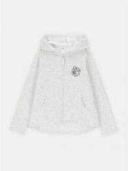 Coccodrillo Bluza ZC4132601CGK Szary Relaxed Fit. Szare bluzy dla dziewczynek COCCODRILLO, bez wzorów, z bawełny, bez ramiączek, bez kaptura. Za 99.99 zł.