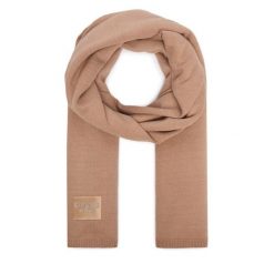 Szalik Guess. Brązowe szaliki i chusty damskie Guess, z aplikacjami. Za 234.99 zł.