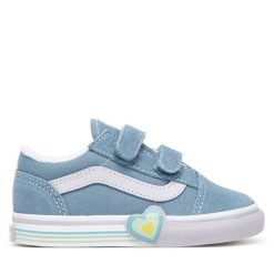 Tenisówki Vans. Niebieskie trampki i tenisówki dziewczęce Vans, bez wzorów, bez zapięcia. Za 149.99 zł.
