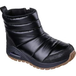 Buty Skechers Uno Rugged - Puffer Daze, Kobiety. Czarne obuwie sportowe damskie Skechers, bez wzorów, z syntetyku, na fitness i siłownię. Za 690.00 zł.