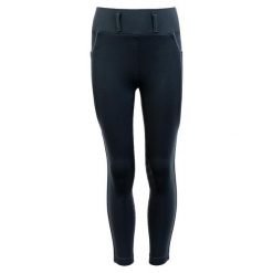 Dziewczęce legginsy jeździeckie BR Equitation full grip Mini. Niebieskie legginsy dla dziewczynek BR, bez wzorów. Za 215.50 zł.