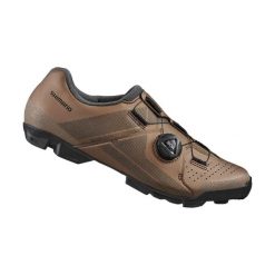 Buty rowerowe MTB damskie Shimano SH-XC300W. Brązowe obuwie sportowe damskie Shimano, bez wzorów, rowerowe. Za 549.99 zł.