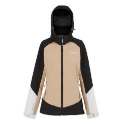 Kurtka Damska Desoto X Soft Shell. Brązowe kurtki sportowe damskie Regatta, bez wzorów, bez kaptura, trekkingowe. Za 162.99 zł.